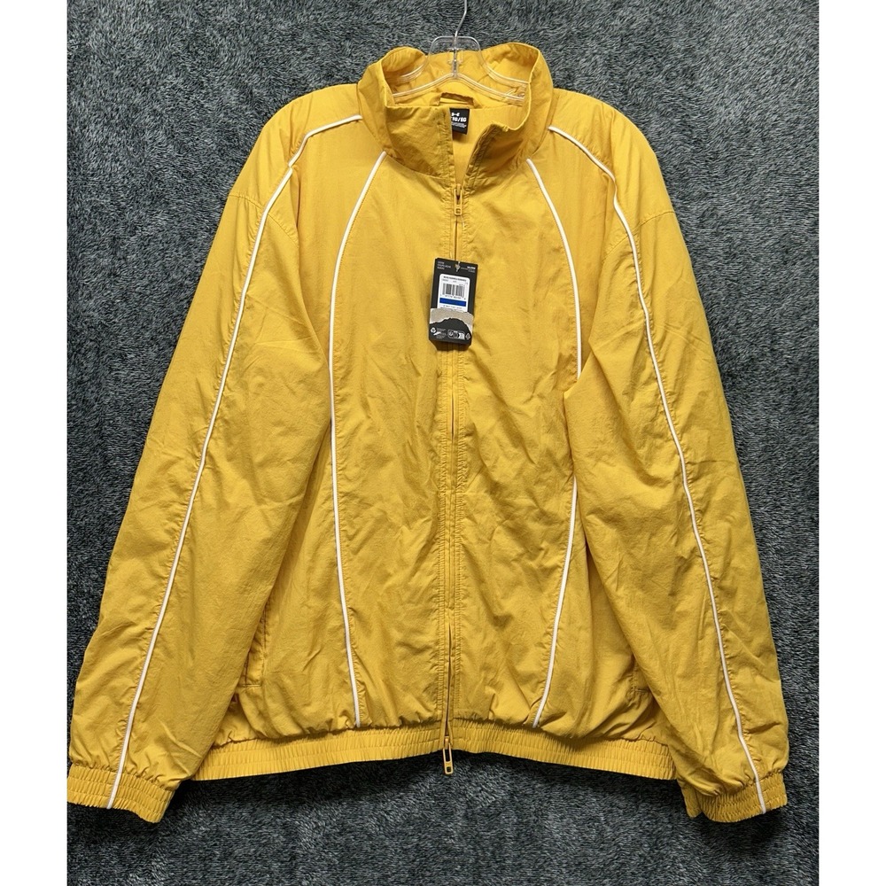 Under Armour Mens Size XL Yellow Long Sleeve Full Zip Best Track Jacket (K1)